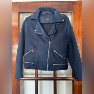 Liverpool Women's Navy Suede Jacket